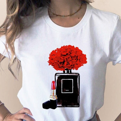 Women Clothes Print Flower