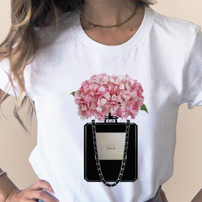 Women Clothes Print Flower