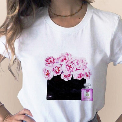 Women Clothes Print Flower