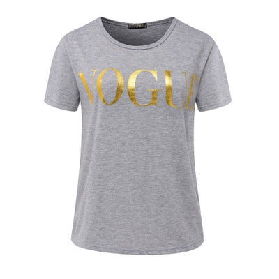 T shirt women vogue letter