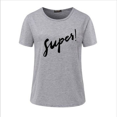 T shirt women vogue letter