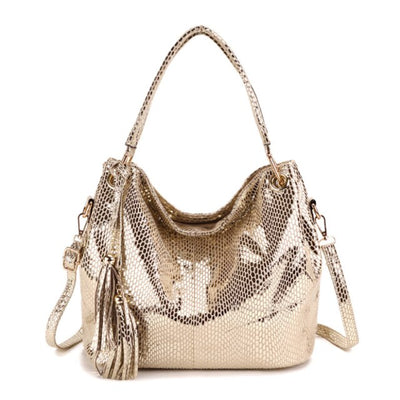Gold Fashion Women Leather Handbags
