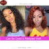 SVT Brazilian Water Wave Short Bob 4x4 Closure Wig Human Hair Lace Frontal Wavy Curly Bob Wigs For Women Pre Plucked Lace Wig
