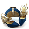 Fancy Wedding Big Heel Shoes With Clutch Bag