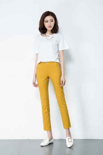 Women's Casual Candy Pencil Pants
