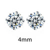 Crystal Zirconia 925 Sterling Silver Stud Earrings