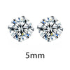Crystal Zirconia 925 Sterling Silver Stud Earrings