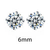Crystal Zirconia 925 Sterling Silver Stud Earrings