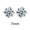 Crystal Zirconia 925 Sterling Silver Stud Earrings
