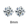 Crystal Zirconia 925 Sterling Silver Stud Earrings