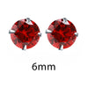 Crystal Zirconia 925 Sterling Silver Stud Earrings