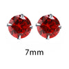 Crystal Zirconia 925 Sterling Silver Stud Earrings