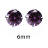 Crystal Zirconia 925 Sterling Silver Stud Earrings