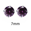 Crystal Zirconia 925 Sterling Silver Stud Earrings