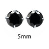 Crystal Zirconia 925 Sterling Silver Stud Earrings