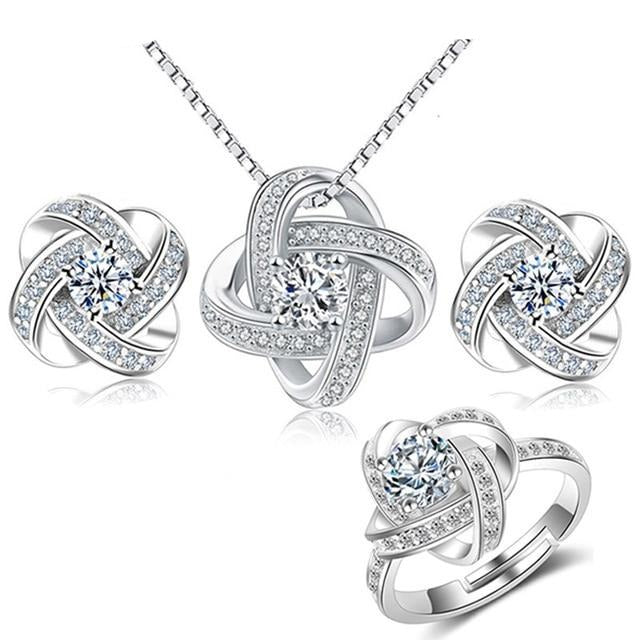 Bridal Jewelry Sets 925 Sterling Silver