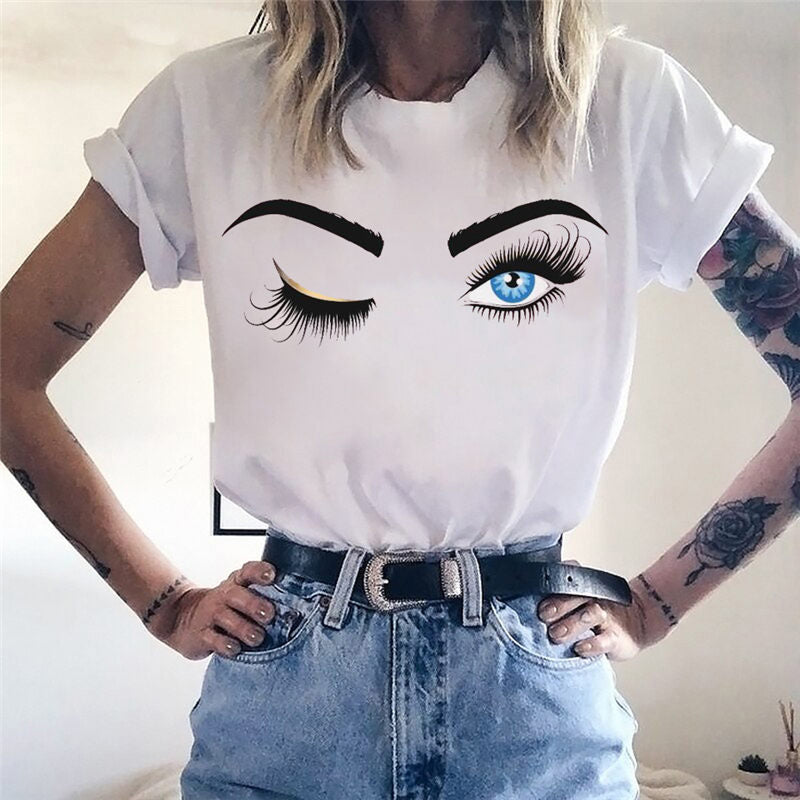 Women T-shirt Princess Makeup
