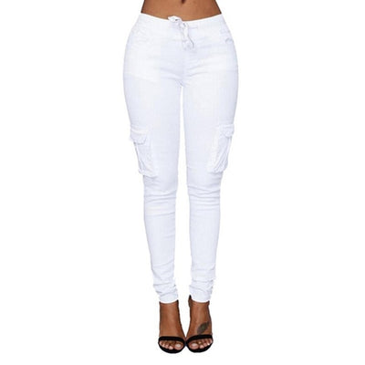 Lace Up Waist Casual Women Pants