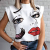 Women Lips Printed T Shirt