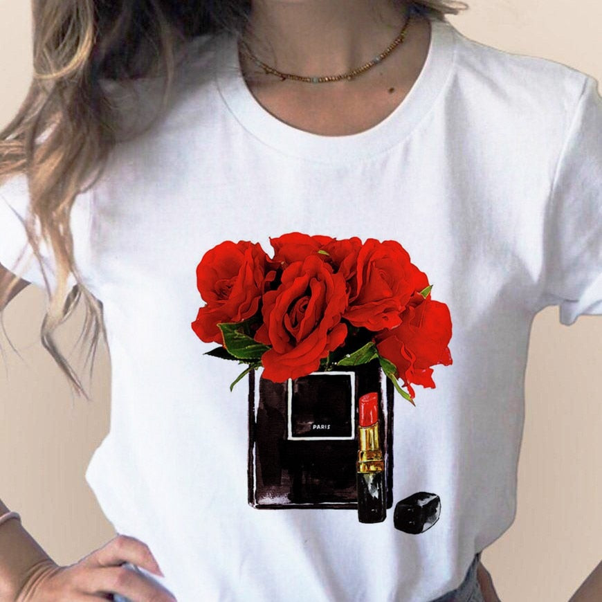 Women Clothes Print Flower