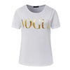 T shirt women vogue letter