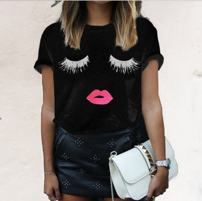T shirt women vogue letter