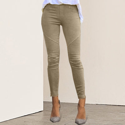 Lace Up Waist Casual Women Pants