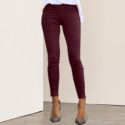 Lace Up Waist Casual Women Pants