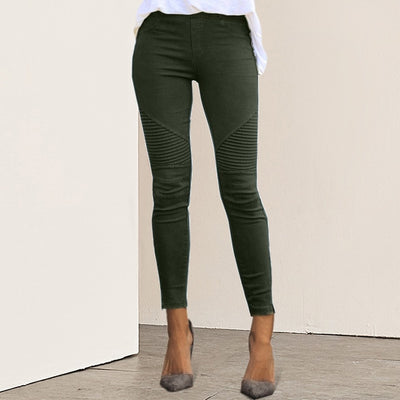 Lace Up Waist Casual Women Pants