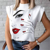 Women Lips Printed T Shirt